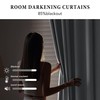 RYB HOME Blackout Room Divider Curtains with Flexible Track Ceiling&Wall