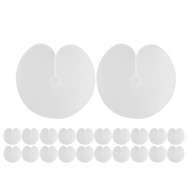 50 Pieces Heat Shield Guards,Single Hole Hair Extensions Shield Circular,Portable Fusion Glue Protector Spacers for Hair Extension Bonding