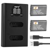 DSTE 2PCS NP-BX1 Battery + Dual USB Charger Compatible with