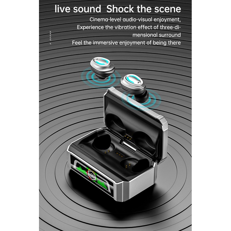 True Wireless Earbuds, 2024 Bluetooth Headphones 5.3 Earbuds, Waterproof Touch