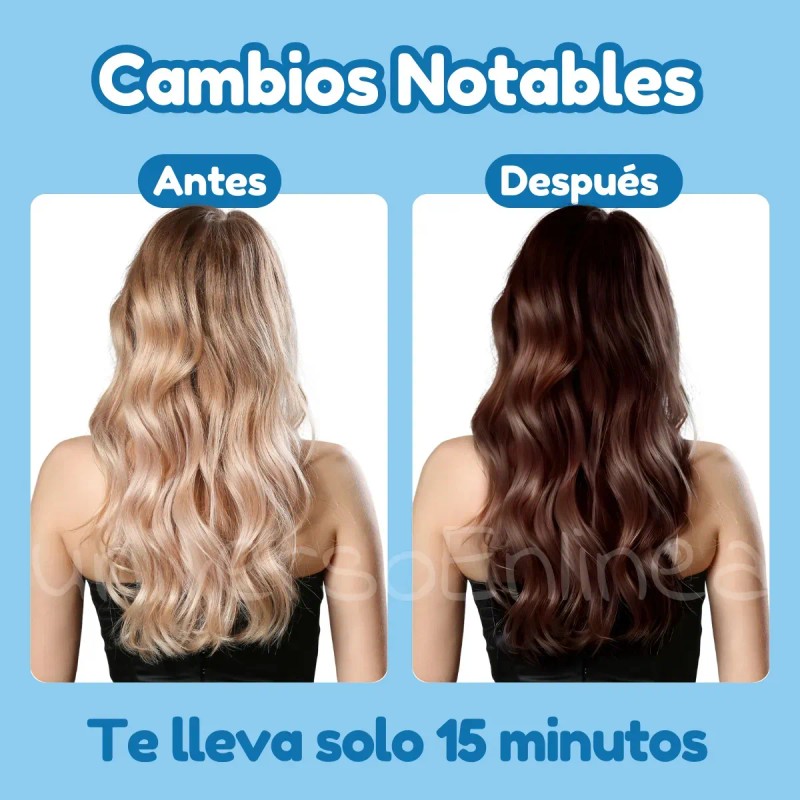 Shampoo Tinte Instantáneo Cubre Canas Natural Jengibre 10p F