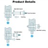 PATIKIL T Handle Lock Pins 1/4 x 3.15" (6 x