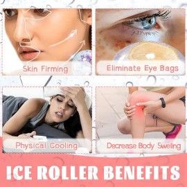 3rodillos De Hielo De Siliconapara Masajesfacialesycuidmixta                                                                                          