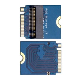 Suckoo for Asus Rog Mirage 13 Laptop 2230 to 2280 SSD Hard Drive Adapter Expansion Plate NVME M-Key M.2 PCIE 4.0 Gold Finger Adapter Upgrade Converter 180 Degree Reverse Laptop Accessories