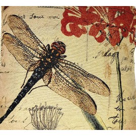 Tache Home Fashion Dragonfly Pillow Cover, 2 Pieces, 2 Piece