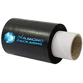 1x Diamond Packaging® 100 mm x 150 m Mini Pallet Stretch Shrink Wrap - Black