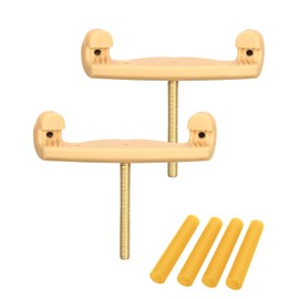 LMS Universal Extra Long Fork for Violin Shoulder Rest 4/4 3/4 Full Size, Replacement for Violin Viola Fiddle Shoulder Rest Extra-Long Feet, 1.5 inch (Khaki)