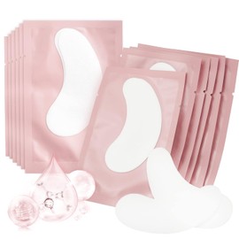 50 Pair Eye Pads for Eyelash Extension Pink Eyelash Pads by FADVAN Lint Free Under Eyes Gel Pads Patch Hydrogel Lash Patch Accessories for Eyelash Extensions (Pink)