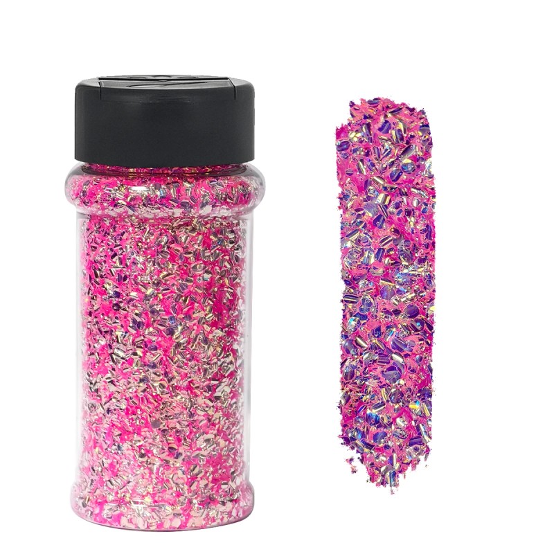 Bubble Chunky Glitter Set 12 Pcs in 2oz Jars 5D