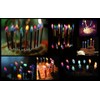 Amazing Colorflame Multicolor Happy Birthday Candles and Holders (12 Count),Unscented