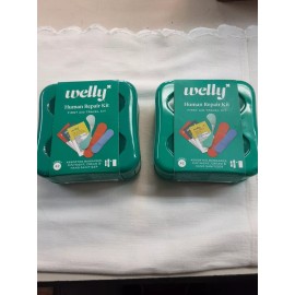 Welly 2 Welly Human Repair Kit First Aid Travel 42 Count Assorted Bandages & Ointments