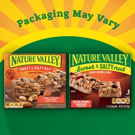 Nature Valley Salted Caramel Chocolate Sweet & Salty Nut Granola Bars,, 7.44 oz