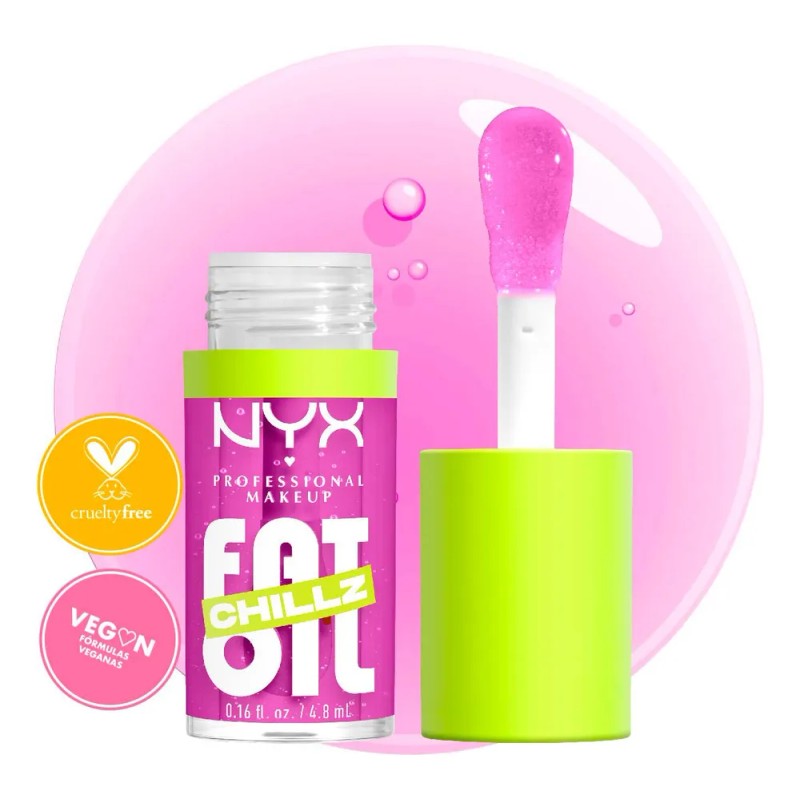Brillo Labial Hidratante Gloss Fat Oil Chillz De Nyx Strawberry