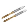 sourcing map 2pcs Spiral Flute Thread Taps, Metric M4 x