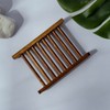 Eco-Friendly Bamboo Soap Dish, Natural Wooden Soap Holder for Bathroom