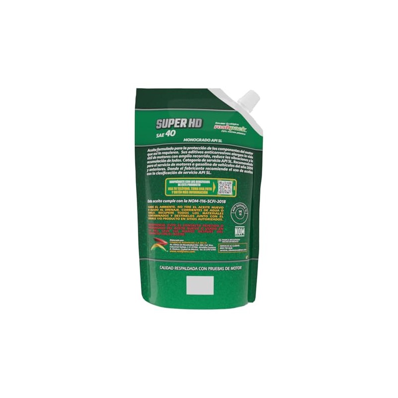 ROSHFRANS - Aceite Monogrado SUPER HD SAE 40 de 0.950L