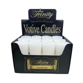 Trinity Candle Factory - Gardenia - Votive Candle - 12 Pack