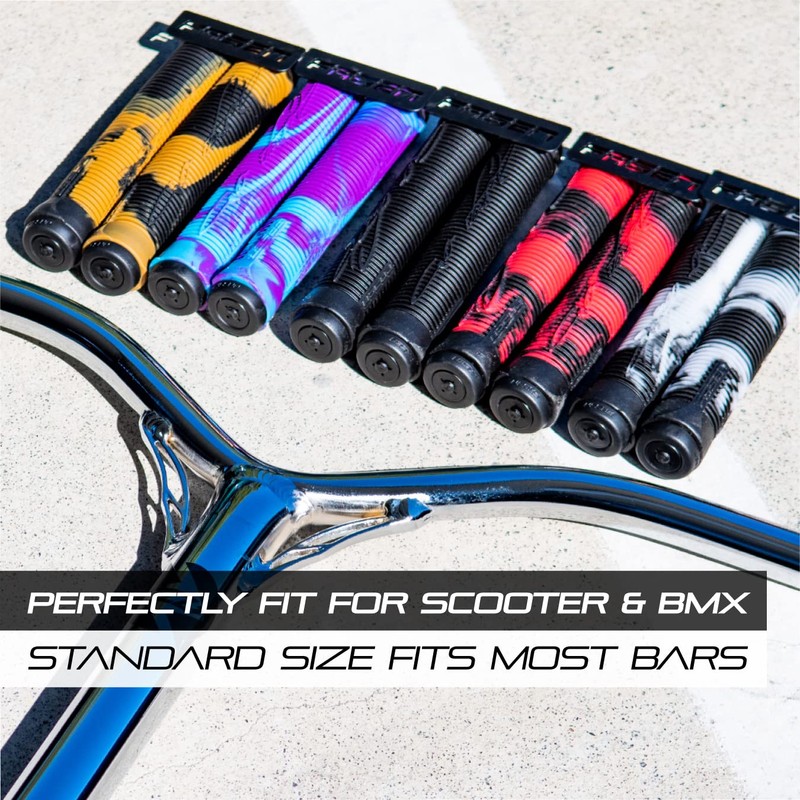 Fasen Fast Scooter Grips - Gum/Black