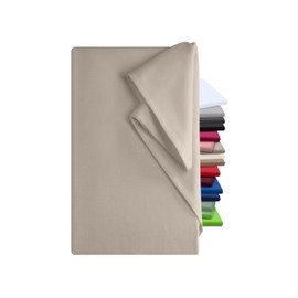 npluseins Bed Sheet 150 x 250 cm - Linen Sheet without Elastic - Cloth is Ideal for Patio, Travel, Camping and Tablecloth - Motorhome Sheet - Bed Sheet without Elastic - 100% Cotton, Approx. 150 x 250