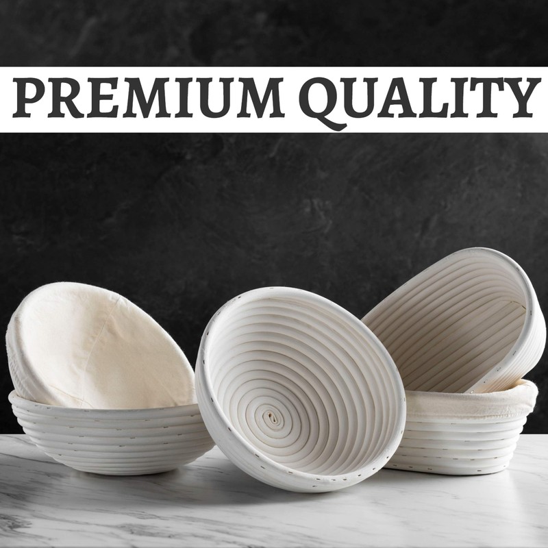 Bread Banneton Proofing Basket [Set of 2]Round 9” Inch Bread