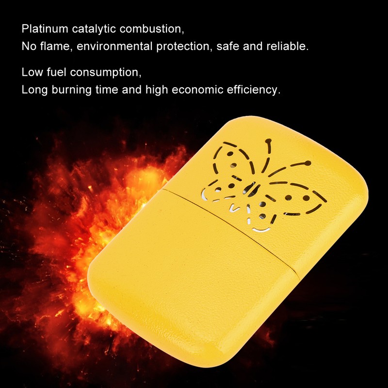 Ultralight Portable Yellow Hand Warmer Indoor Outdoor Pocket Warmer Heater