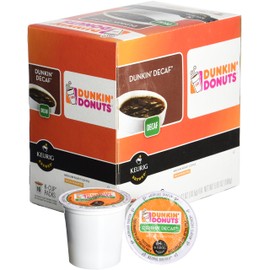Dunkin Donuts Decaf Coffee K-Cups For Keurig K Cup Brewers - 32 Pack