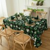 Essifunia Green Waterproof Plaid St.Patrick Tablecloth Fabric - Square 58x58