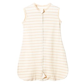 MOMSMENU Summer Sleeper, 100% Organic Cotton, Soft, Breathable, Napping, Baby Sleeper, Prevents Sleeping and Cold, beige