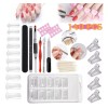 THE9SHOP 140 Accesorios De Uñas Polygel Para Manicura Moldes,tips Set