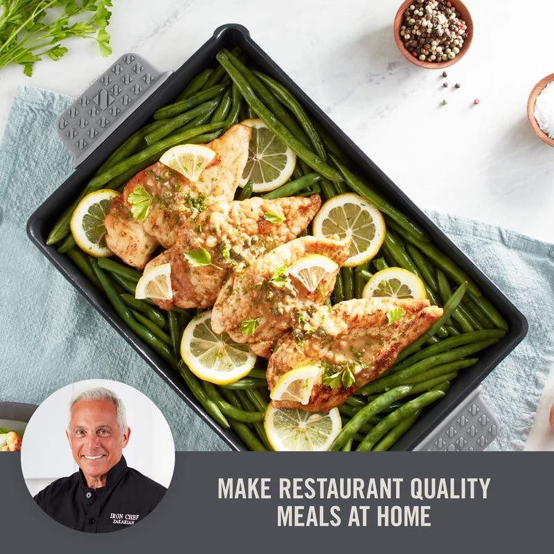 DASH Zakarian by Dash 9"x13" Nonstick Cast Iron Pan with