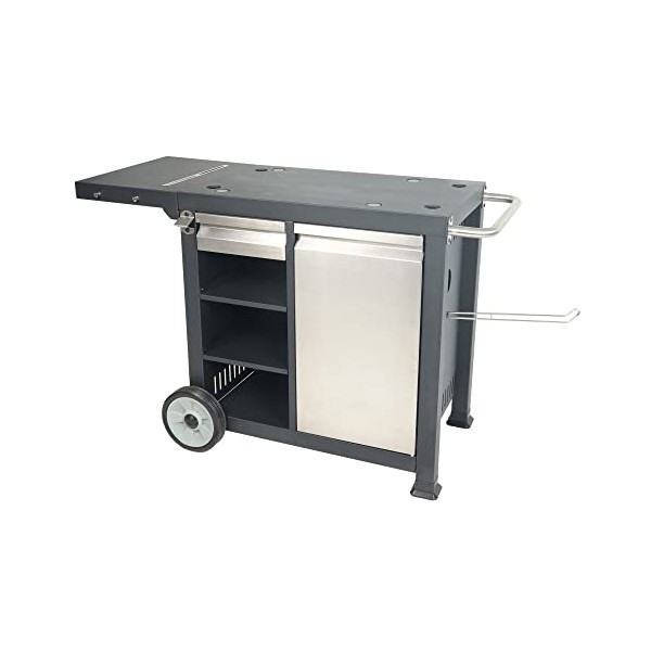Razor GGC2228MC Universal Rolling Prep Cart with Multi-Layer Shelves and
