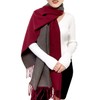 Woogwin Winter Cashmere Scarf Wool Pashmina Shawls for Women Long
