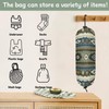 Kizmoglux Boho Ethnic Stripes Plastic Bag Holder 2 Pcs Grocery