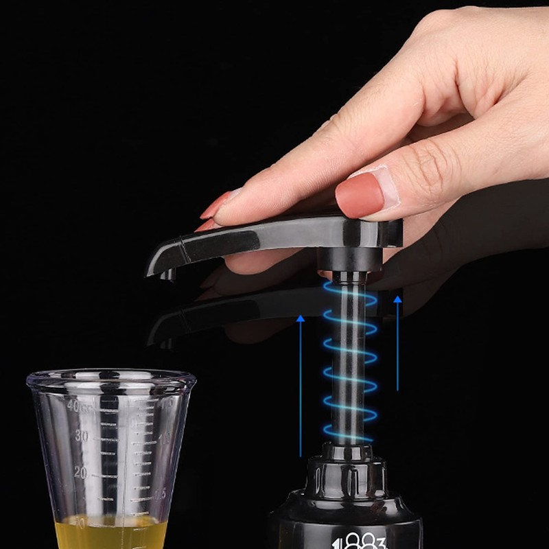 Micvtve 4 Packs Black 8 ml Syrup Pumps Dispenser Pump