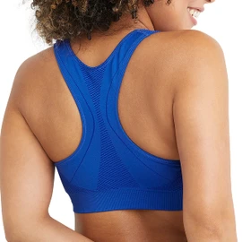 Champion Women's Freedom Seamless Racerback Sports Bra, Azul Vuelo