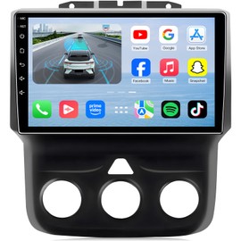Car Radio for Dodge RAM 1500 2500 2013-2018 (Manual AC):1080P Backup Camera 1280 * 800 HD Touchscreen EQ - GPS Bluetooth FM SWC Mirror Link CarPlay Android 12