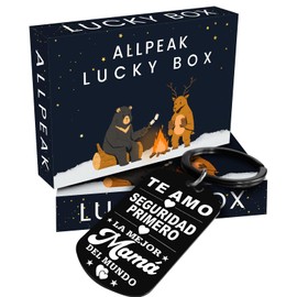 Allpeak Mom Gifts for Mothers Day - Regalos Para el Día de Las Madres, Dia de Las Madres Regalos, Mamá Spanish I LOVE YOU SAFETY FIRST BEST MOM IN THE WORLD Keychain Christmas Stocking Stuffers Gifts