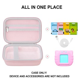 Supmay Carrying Case for QuTZ/Startcan/Aullsaty/KOKODI Toddler Toys for 2 3 4 5 Year Old Boys and Girls, Autism Sensory Toys for Autistic Children, Learning Montessori Toys, Speech Therapy Toys, Pink
