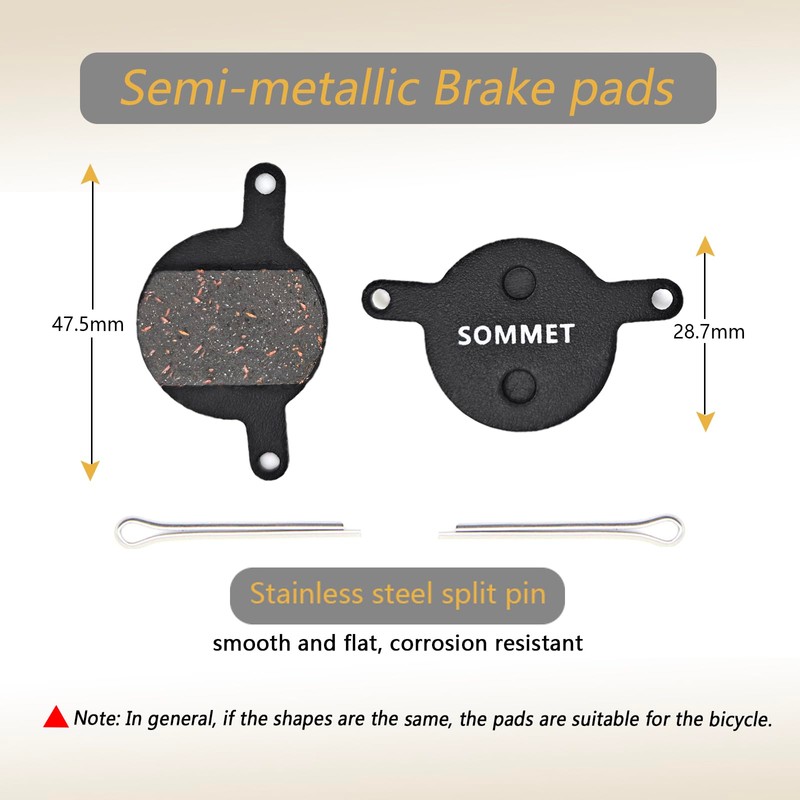 SOMMET Bicycle Disc Brake Pads for Magura Julie (2001-2008)
