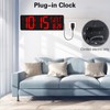 XREXS XREXS Large Digital Wall Clock WiFi Sync, 16.5 in