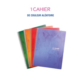Clairefontaine 560C Spiral Notebook Calligraphe with Double Spiral DIN A4+ 24 x 32 cm 90 Sheets Squared 70 g Assorted Colours Pack of 1