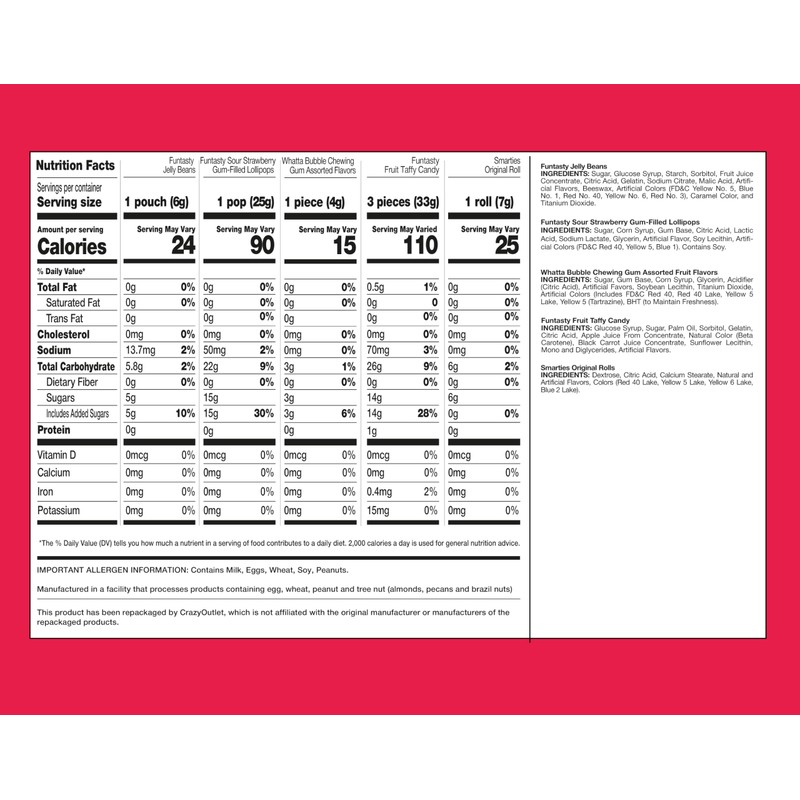 Candy Variety Pack - 10 Pounds Over 700 Pieces -