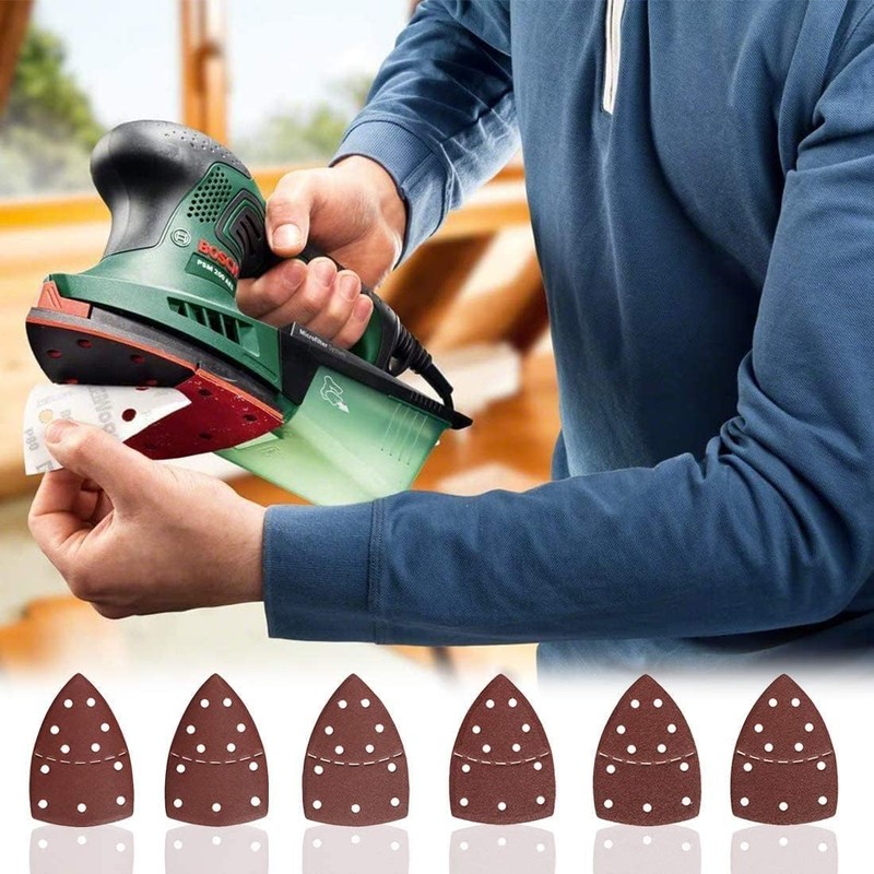 Mouse Sander Pads 11 Hole 60 Pcs Sanding Pads Hook