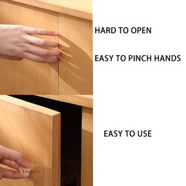 Wzttdm 16 PCS Cabinet Drawer Pull Knobs - Self Adhesive Clear Acrylic Crystal Shaped Pulls Handles Knobs for Wardrobe Kitchen Cupboard Bathroom Dresser Furniture Door Window