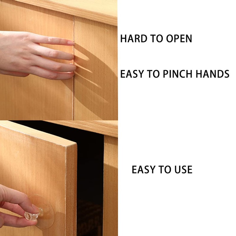 Wzttdm 16 PCS Cabinet Drawer Pull Knobs - Self Adhesive