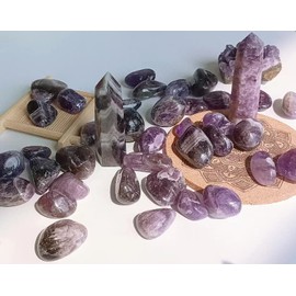 7 Chakra Polished Crystal Stones Natural Healing Crystals Tumbling Reiki Gemstones Energy Balancing Meditation Crystal Grid Decorative Gift 200g