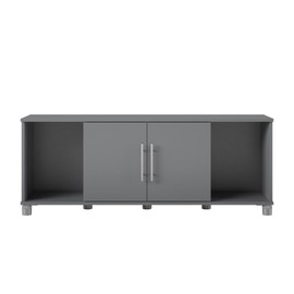 SystemBuild Evolution Camberly Shoe Storage Bench, Graphite Gray