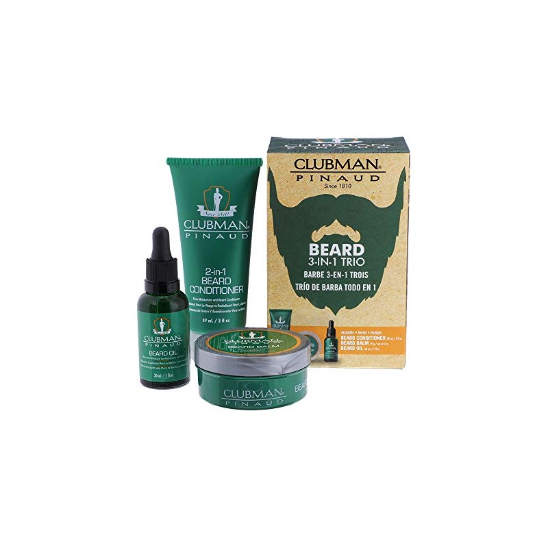 Clubman Clubman beard 3 in 1 trio - beard balm,