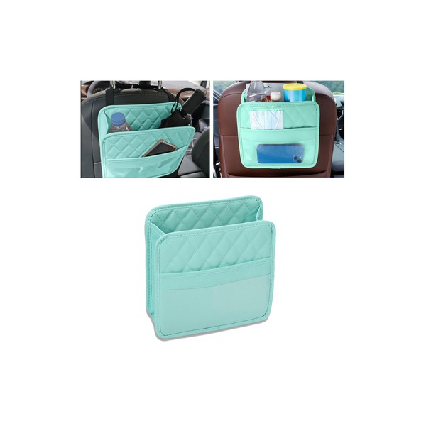 Couslcd Car Back Seat Organizer, Waterproof PU Leather Car Seat