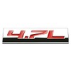 Auto Dynasty Chrome Finish Metal Emblem 4.7L Badge, (Red Letter)